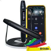 Corda De Pular Saltar Rolamento Contador Digital Aplicativo Com Speed rope cabo de aço - X-matte