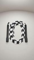 Corda de Pular Segmentada 322cm Preto/Branco Corda de Pular Segmentada 322cm Preto/Branco