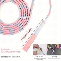 Corda De Pular Segmentada Flexível, Leve E Antiderrapante Unissex Para Treino Físico