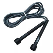 Corda de Pular Silicone Cinza Pilates Funcional Fitness Live Up