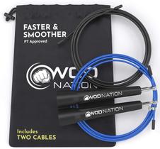 Corda de Pular Speed Ajustável em Aço Liga WOD Nation