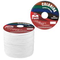 Corda de Seda Poliéster 6mm Branca Carretel 150m Fuzil