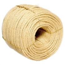 Corda de Sisal 12mm 100 Metros Cor Natural para Artesanato e Amarrações em Geral Corda de Sisal 12mm 100 Metros Cor Natural para Artesanato e Amarrações em Geral