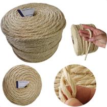 Corda de Sisal 220 metros 5mm 200/3 para Arranhador de Gato e Artesanato
