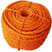 Corda de sisal 25 metros 6,5mm cor laranja artesanato - Sisalândia