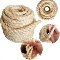 Corda De Sisal 30 Metros 16mm Cercas E Decks Decoração Corda De Sisal 30 Metros 16mm Cercas E Decks Decoração