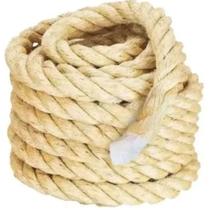 Corda De Sisal 32mm 15 Metros Naval Reforçada Decoração Arte