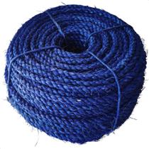 Corda De Sisal Azul 6,5mm 50 Metros Artesanatos