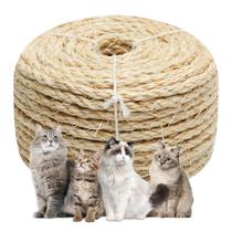 Corda de sisal Juomid de 6 mm por 20 m para arranhar gatos Corda de sisal Juomid de 6 mm por 20 m para arranhar gatos