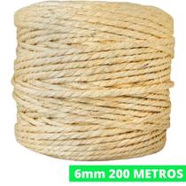 Corda De Sisal Natural 6mm 200 Metros Arranhador Para Gatos Artesanatos Decoração Alças Tags Corda De Sisal Natural 6mm 200 Metros Arranhador Para Gatos Artesanatos Decoração Alças Tags