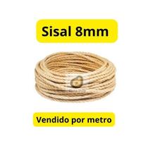 Corda de Sisal Natural 8mm, até 30 metros Ideal para jardinagem e decoração. Corda de Sisal Natural 8mm, até 30 metros Ideal para jardinagem e decoração.