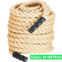 Corda De Sisal Naval 32mm 30 Metros Exercício Funcional Rope Climb Escalada Academia