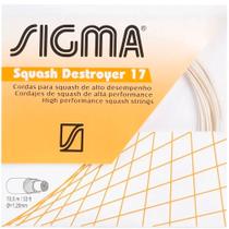 Corda de Squash Sigma Destroyer 17 1.20mm Branca- Set c/ 10m