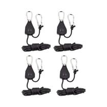 Corda De Suspensão Ajustável De 8 Polegadas, 4 Peças, Corda De Vento Para Tenda, Ventilador, Luz De