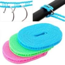 Corda De Varal Antiderrapante Cabides Ajustável 5mts Corda De Varal Antiderrapante Cabides Ajustável 5mts
