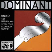 Corda de violino Thomastik Dominant 4/4 E Aço de alumínio de calibre médio