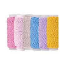 Corda Elástica Ultra-Fina De 0,6mm Alta Elasticidade 6 Cores Pacote De 20M Para DIY Roupas Overlock