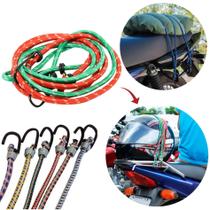 Corda Elástico 1,5 Metros Bagageiro Moto Bike Kit 2 Peças