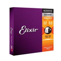 Corda Elixir .012 Light Bronze 80/20 para Violão Aço Nanoweb - 11052 Corda Elixir .012 Light Bronze 80/20 para Violão Aço Nanoweb - 11052