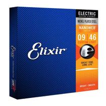 Corda Elixir Encordoamento .009 Custom Light Nanoweb para Guitarra 12027 - Loop Music