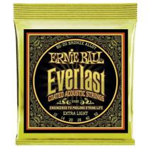 Corda Ernie Ball 010 Everlast Coated 80/20 Bronze Violão