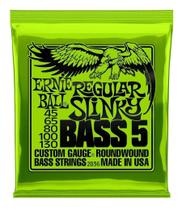 Corda Ernie Ball Slinky Bass 5 Roundwound Calibre .045.130 Aço Níquel Brilhante Corda Ernie Ball Slinky Bass 5 Roundwound Calibre .045.130 Aço Níquel Brilhante