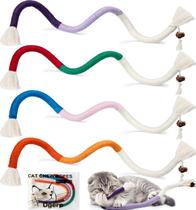 Corda Mordedora para Gatos 4 Peças Dgerp com Catnip Natural 50 cm