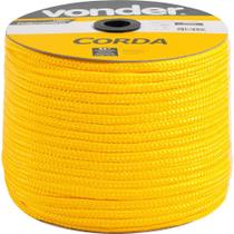 Corda Multifil Trançada 10mm x 190m Amarela Carretel Vonder