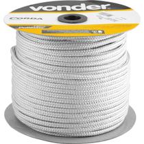 Corda multifilamento trançada 10 mm x 147 m branca VONDER Corda multifilamento trançada 10 mm x 147 m branca VONDER