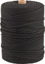 Corda multifilamento trançada 2,5mm 1,0kg 372 metros preta polipropileno - Vonder