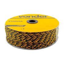 Corda multifilamento trançada 3mmx625m preta/amarela vonder Corda multifilamento trançada 3mmx625m preta/amarela vonder