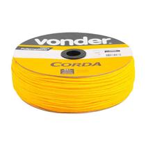 Corda multifilamento trançada 5mm x 250m amarela vonder Corda multifilamento trançada 5mm x 250m amarela vonder