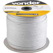 Corda Multifilamento Trançada 8mm x 228m Branca Vonder