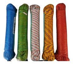 Corda Multiuso 6mm 20 Metros Construção Camping Selva Amarração Forte Nf