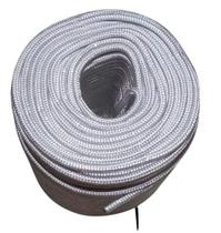 Corda náutica 16mm trançada polipropileno branca c/220mts