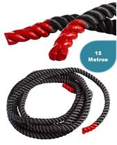 Corda Naval Funcional 40MM 15Metros Ponteira Emborrachada