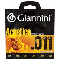Corda Para Violao Giannini Gespw Bronze Acustica 65/35 0,011 Corda Para Violao Giannini Gespw Bronze Acustica 65/35 0,011