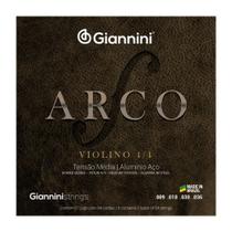 Corda Para Violino Gianni 4/4 Arco Aluminio Aco Geavva Media