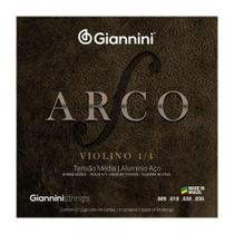 Corda Para Violino Gianni 4-4 Arco Aluminio Aco Geavva Media Corda Para Violino Gianni 4-4 Arco Aluminio Aco Geavva Media