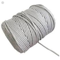 Corda Pet Trançada Rolo 6mm 110m Branco Multiuso Firmeza