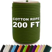 Corda PH PERKHOMY 61 m Algodão 5 mm Verde Militar