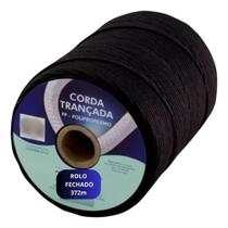 Corda Pp Seda Trançada 2,5mm Amarração Rolo 372m Resistente Multiuso