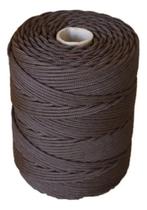 Corda Pra Trançar 3Mm Cordinha Pra Traia 3 Marrom-Escuro