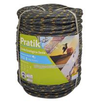 Corda Pratik Trançada Pet Cinza Rolo 8mm x 233m Corda Pratik Trançada Pet Cinza Rolo 8mm x 233m