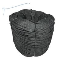 Corda Preta Multifilamento 6mm Rolo Aprox 5kg