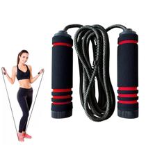 Corda Pular com Pegador Emborrachado, Para Treino Funcional e Exercício Funcional Corda Pular com Pegador Emborrachado, Para Treino Funcional e Exercício Funcional