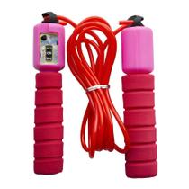Corda Pular Fitness Esportiva Com Contador De Giros 2,5m