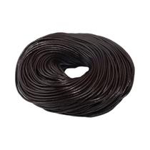 Corda Redonda De Couro De Vaca Genuíno De 3 Cores 1-6mm 2-5 Jardas Para Fazer Joias DIY Pulseiras