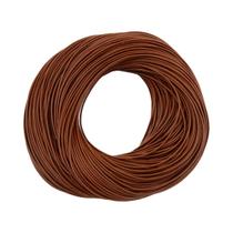 Corda Redonda De Couro De Vaca Genuíno De 5m Para DIY, Fabricação De Colares, Pulseiras E Artesanato