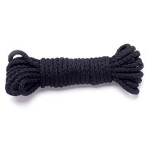 Corda Sado Rope para Shibari em Algodão 5 Metros Preta